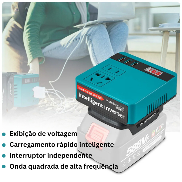 bateria de lítio inteligente multifuncional